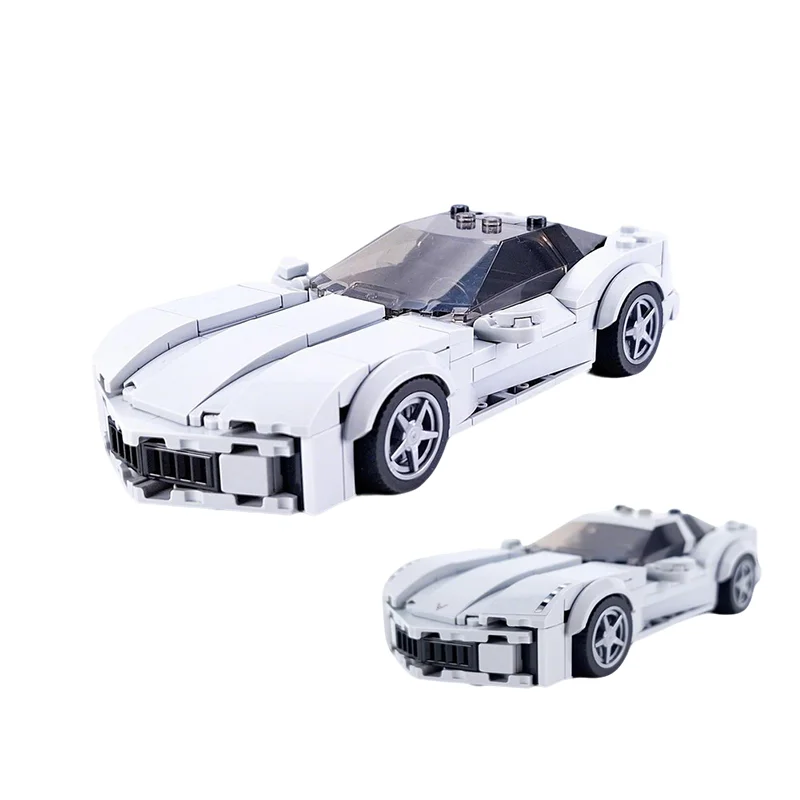 ตัวต่อ MOC Corvette Stingray Concept Sideswipe City Champions จำนวน 272 ชิ้น ของเล่นตัวต่อสำหรับเด็ก ของขวัญคริสต์มาส