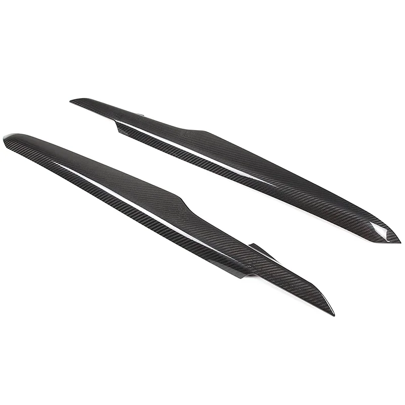 Zinky Car Interior Door Panel Trim Cover for Chevrolet Corvette C8 Z06 2020+ Real Carbon Fiber Interior Accessories 2 Pcs