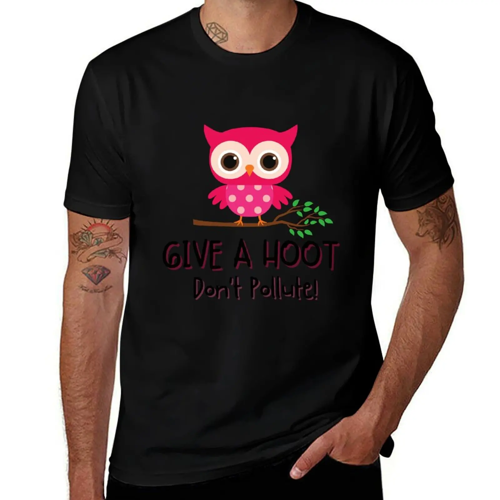 

shirt summer t custom shirt T-Shirt man shirt man t A Pollute print Give T-Shirt t Hoot Don't graphic