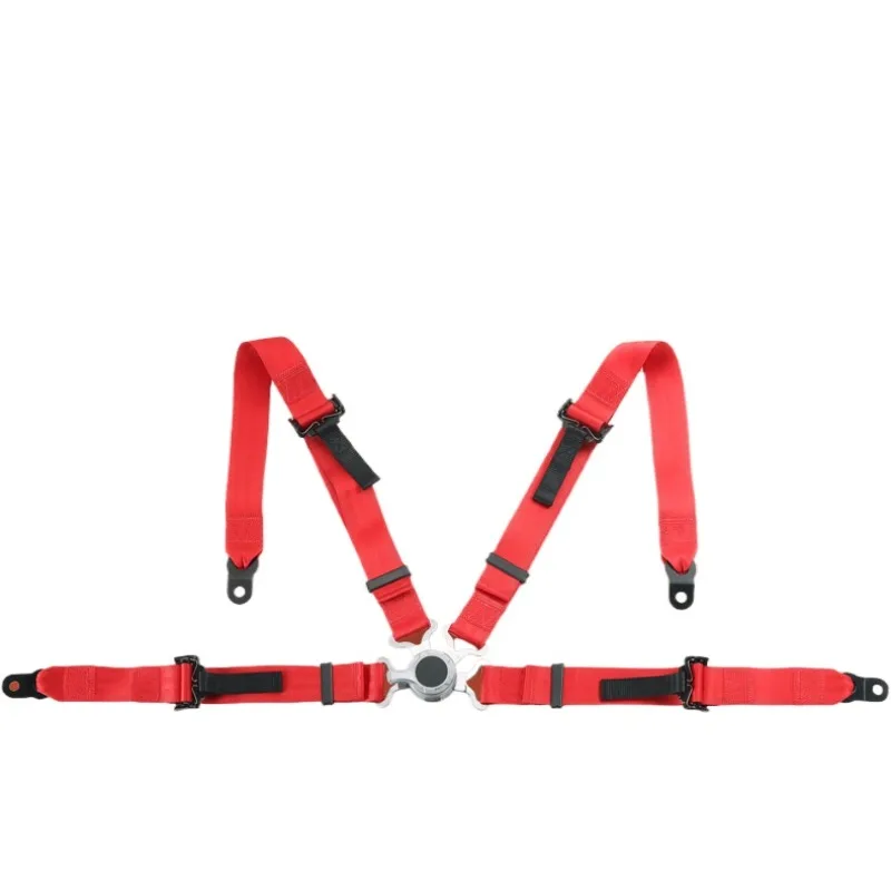 New Racing Harness Seat Belt 3 Inch 4 Point Fixing Mounting Quick Release Nylon Car Safety JDM Takata Seat Belt Strap Car Modify