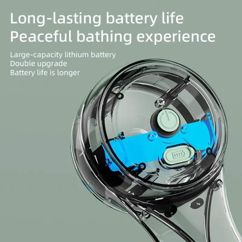   Electric Shower Brush with Double Rotating Handles Back Rubbing Machine