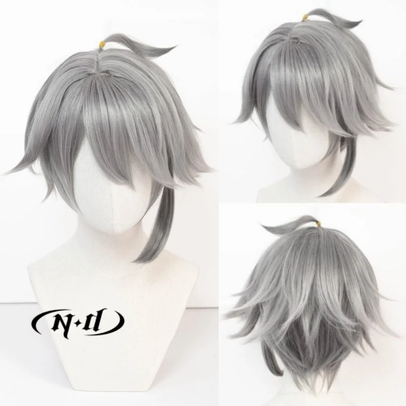 ND Alhaitham Cosplay Pruiken Genshin Impact Cosplay Haar Pruiken Haarstukje Hittebestendige Synthetische voor Comic Con Coser Kostuum Partij