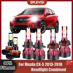 Super Bright New Upgrade High Beam Low Light Fog Lamp Set For Mazda CX-5 2013 2014 2015 2016 48000LM LED Bulbs Conversion Kit