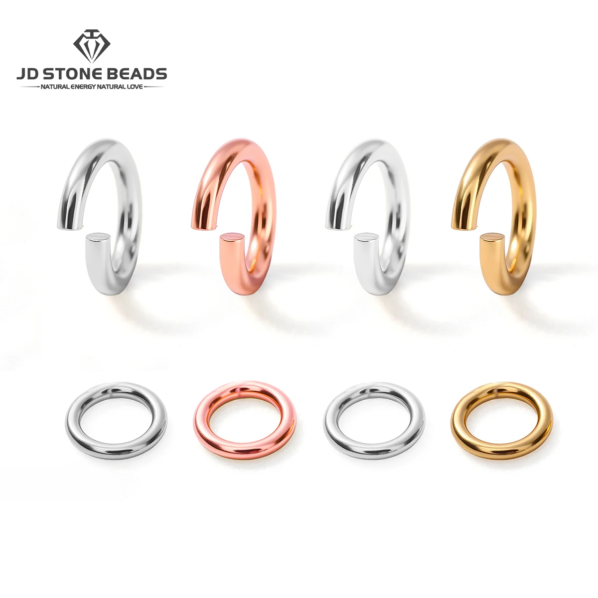 10Pcs/lot 925 Sterling Silver Open Jump Rings 3-6mm Split Ring for DIY Earrings Bracelet Jewelry Craft Making Connector Findings