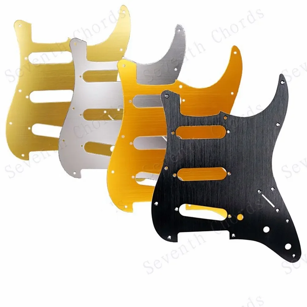 11 Hole SSS Metal Guitar Pickguard Scratch Plate For ST Electric Guitars Aluminum Guitar Parts Replacement 5 Colors