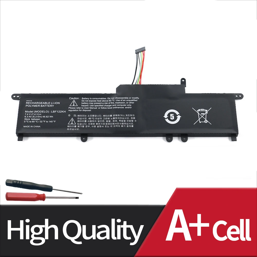 LBF122KH Laptop Battery For LG Xnote P210 P220 P330 P210-G.AE21G P210-GE20K P210-GE25K P210-GE30K P210-GE2PK 46.62WH 6300mAh