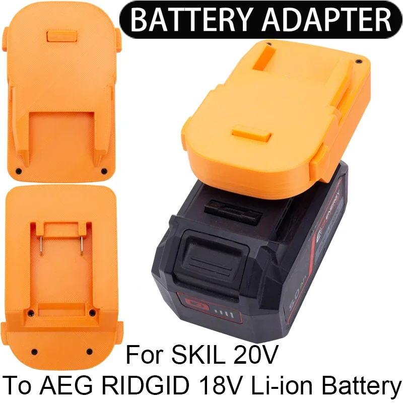 

Battery Adapter/Converter for AEG RIDGID 18V Li-ion Tool Conver to for SKIL 20V Li-ion Battery Adapter Power Tool Accessories