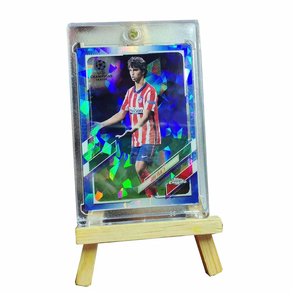 PANINI Bellingham Messi Ronaldo Mbappe Valverde DIY محلية الصنع فلاش ملون تحصيل تصنيف الطوب هدايا عيد الميلاد عيد الميلاد