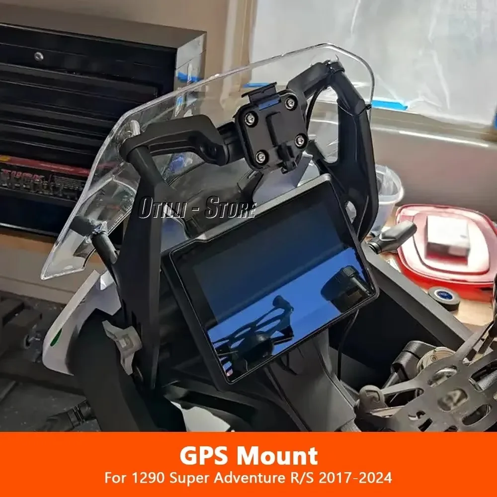 Motorrad Zubehör GPS Halterung Telefon Halter Navigation Halterung Für 1290 Super Abenteuer R 1290 SUPER ABENTEUER S 2017-2024