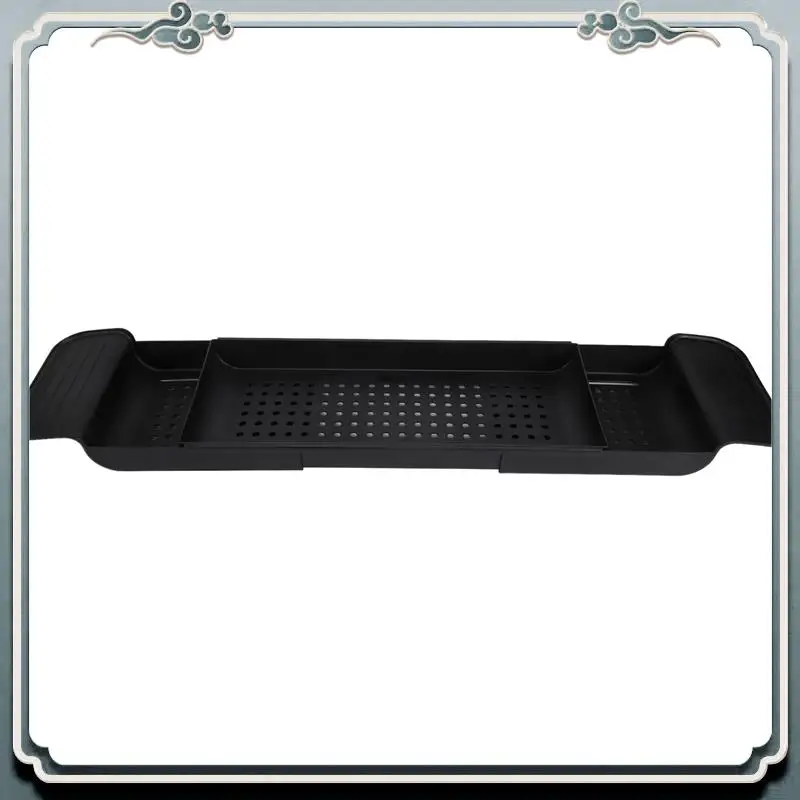 

AC76-Retractable Bathtub Storage Rack Bath Tray Shelf Tub Bathroom Tools Towel Storage Shelf Kitchen Sink Drain Holder