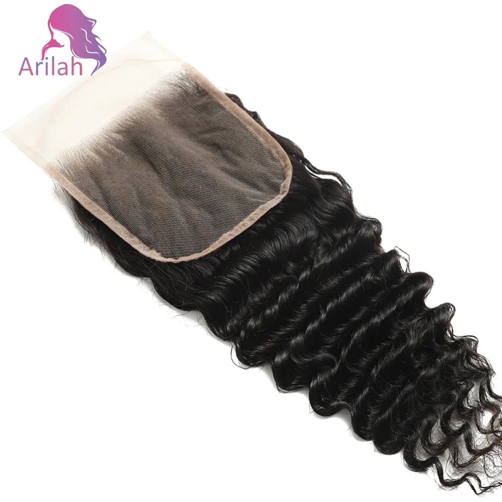 12A 5x5ディープウェーブレースクロージャー人毛透明レースクロージャー生え際処理済みフリーパート100%ブラジル産バージンヘア