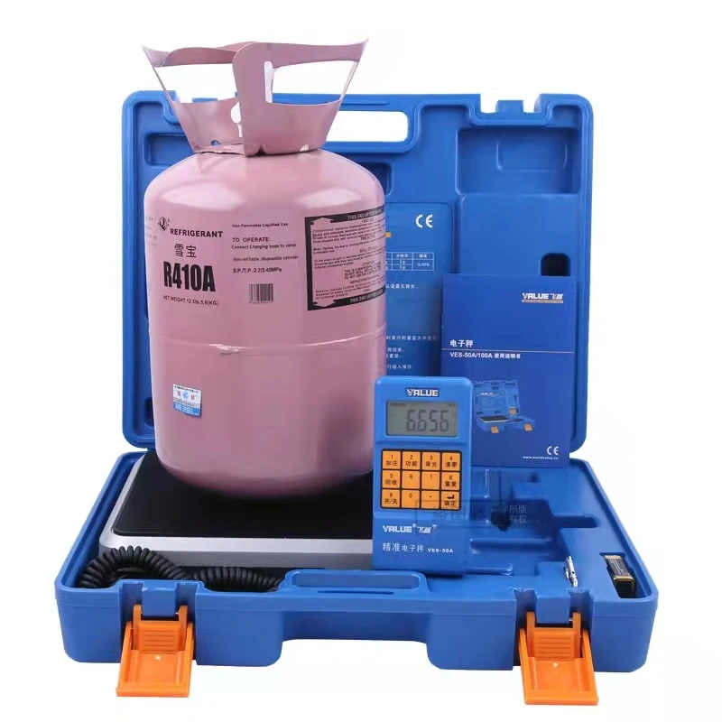 Electronic scale VES-50A precision of the cold media is called quantitative fluorine balance scale refrigeration tools