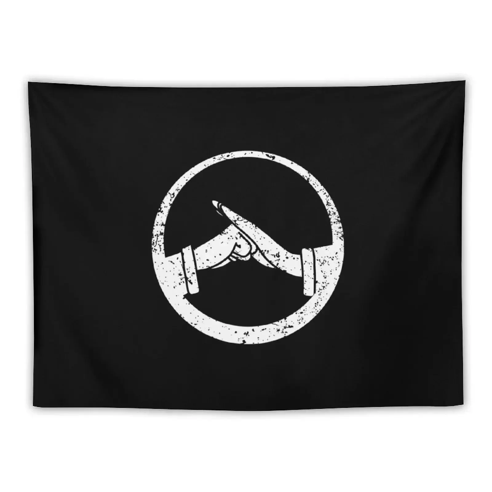 

Kung Fu Salute Circle Tapestry Funny Decorative Wall Wall Decor Tapestry