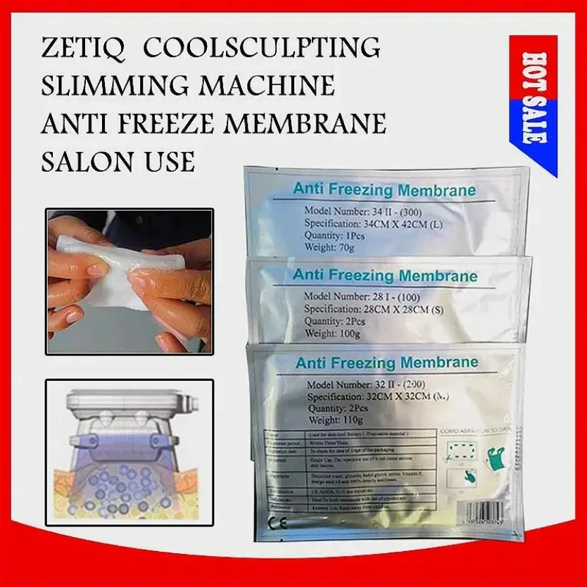 Quality Anti Freezeing Paper Film 100G Aanti Freeze Pad Antcryo Membrane Cool Cryo For Loss Weight Cryotherapy