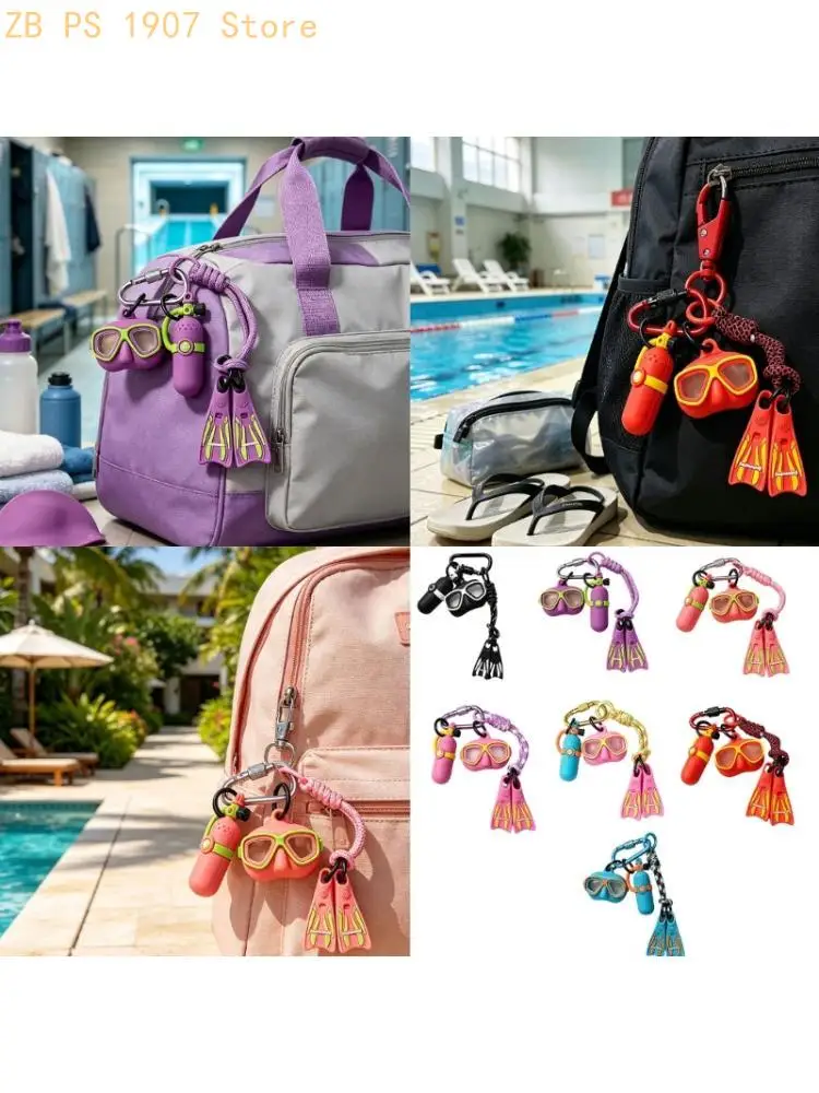 Decorative Ring with Coordinated Diving Pieces for Backpacks 55KA