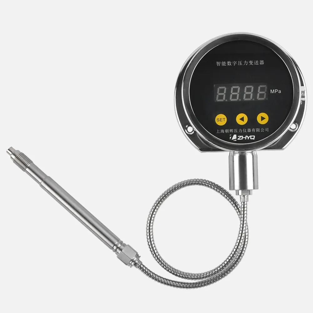 High Temperature Smart Stainless Steel Melt Pressure Gauge with Digital Indicator and 0.5% FS Accuracy