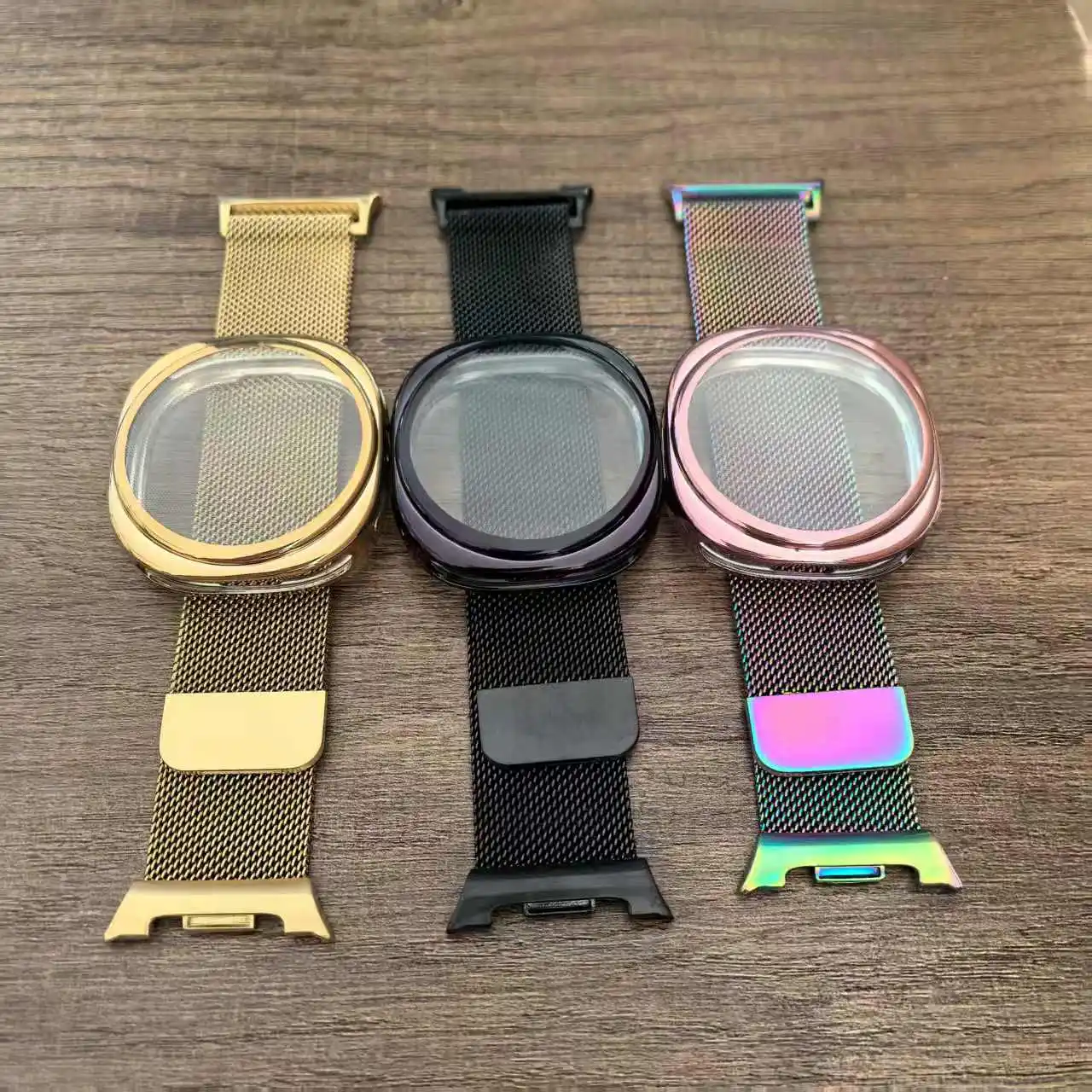 2 pack Mlanese Loop+case for Samsung Galaxy Watch 8 40mm 44mm Stainless Steel Metal Watch Band+TPU cover Galaxy Watch 8 strap
