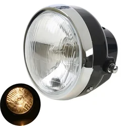 12V universal motorcycle headlight round headlamp head light for Honda cg125 gn125 for Suzuki Cafe Racer Lamps
