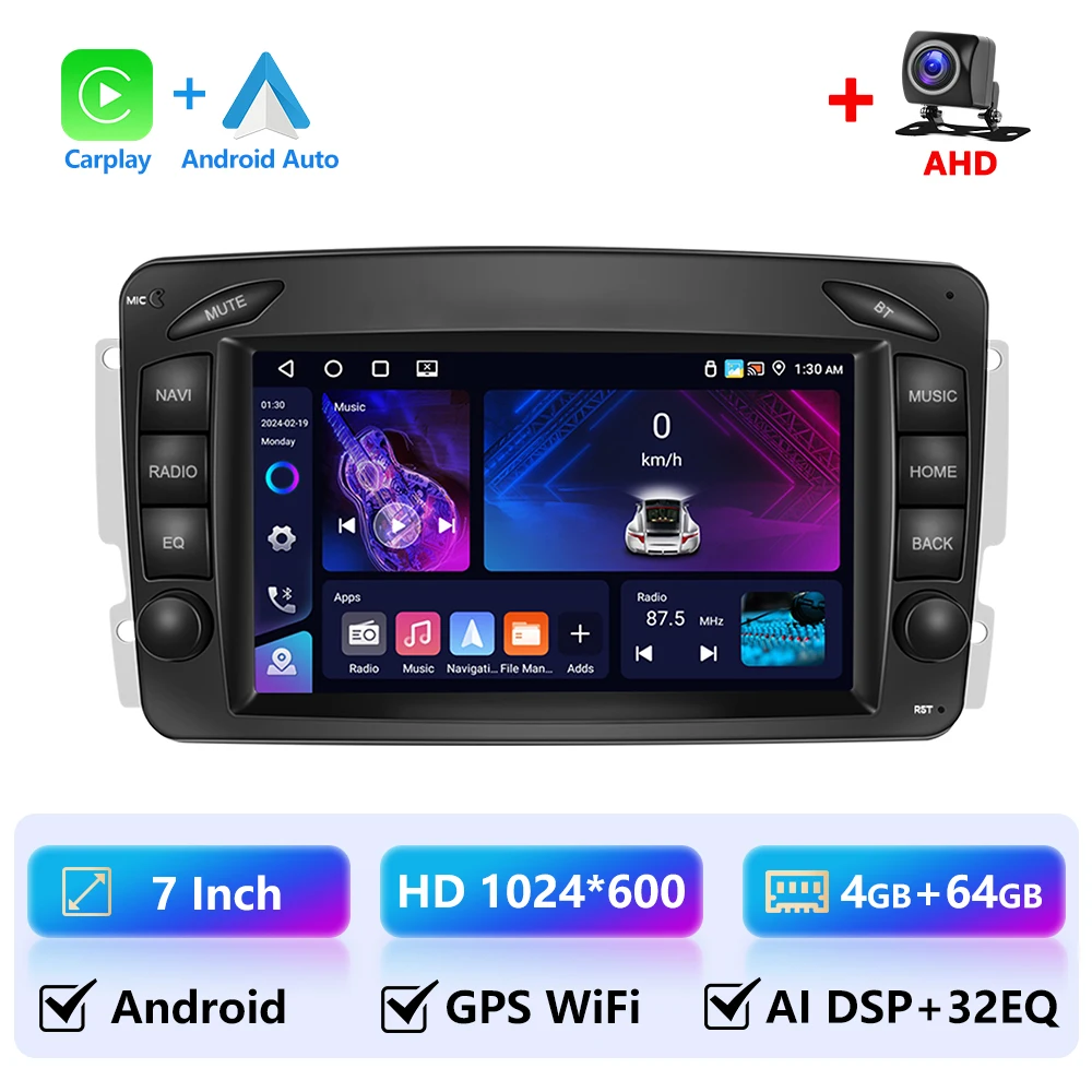 LeeKooLuu 4G Ram Android Autoradio Voor Mercedes Benz CLK W209 C209 W168 W203 W463 Vito Viano 1998-2006 Carplay GPS Stereo WIFI
