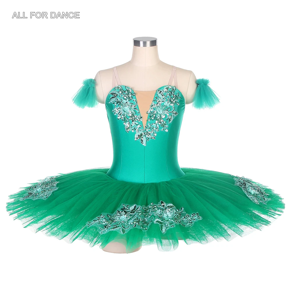 

BLL055 New arrival Green Pre-professional Ballet Tutu Girl & Women Stage Performance ballet tutu Ballerina dance costume