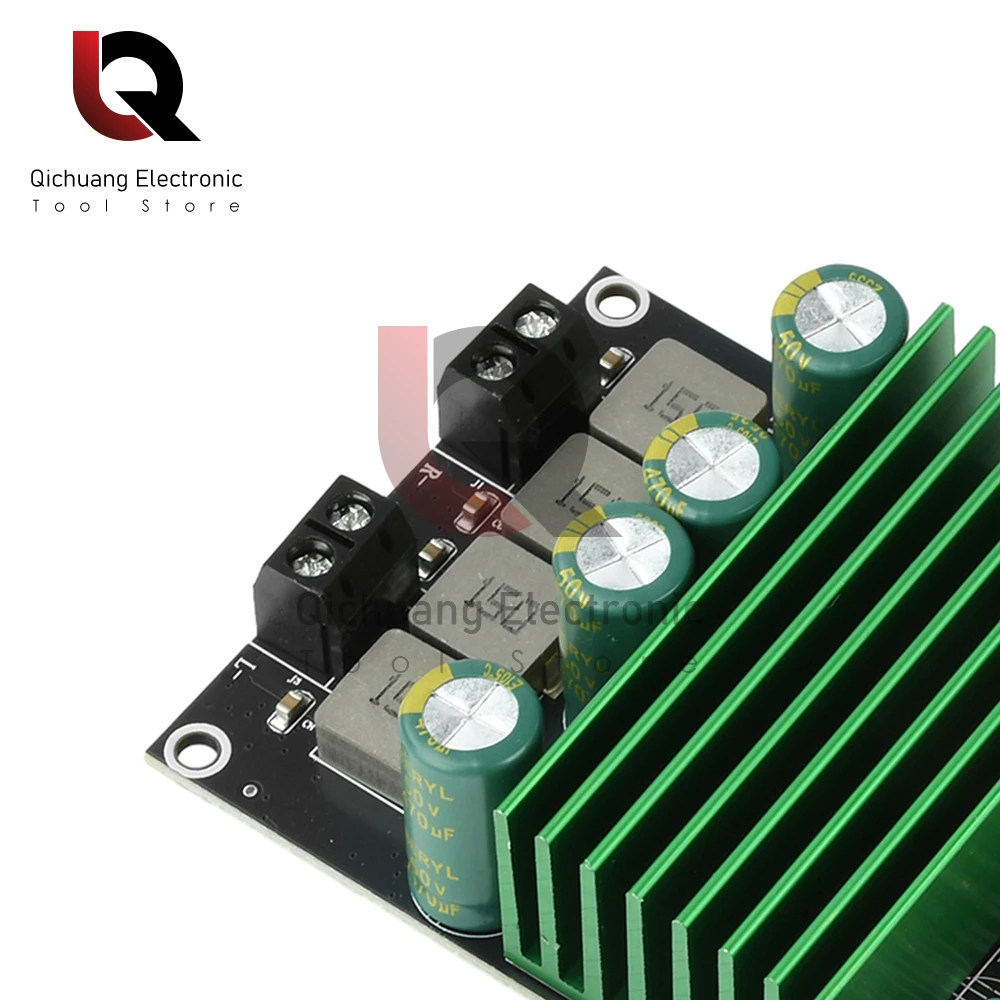 

DC 9-32V BT Amplifier Board Eq Bass Enhancement Audio Amplifier Module Dual Channel 2*150W Supports Mobile App Tuning