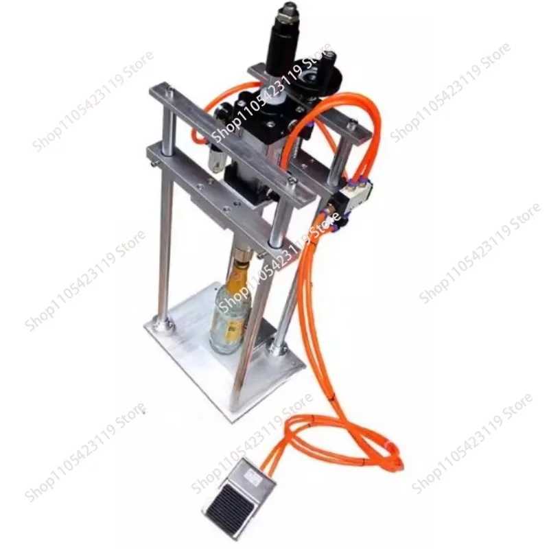 Pneumatic Drinking Locking Crown Corking Machine Juice Soda Bottle Capper Beer Bottle Crown Capping Machine