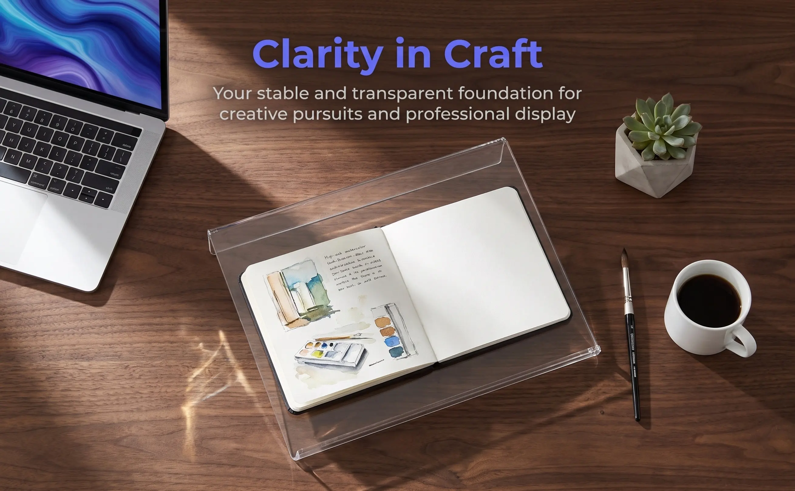 Clear Acrylic Painting Board Slant Board Writing Desk Easel Desktop Display Stand Drawing Sketching Art Craft Holder