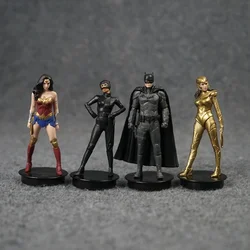 DC Batman Cat Wonder Women Harley Quinn, modelo de juguete, Superhéroes, adornos de figuras, Mini muñecas, colecciones, regalos para niños