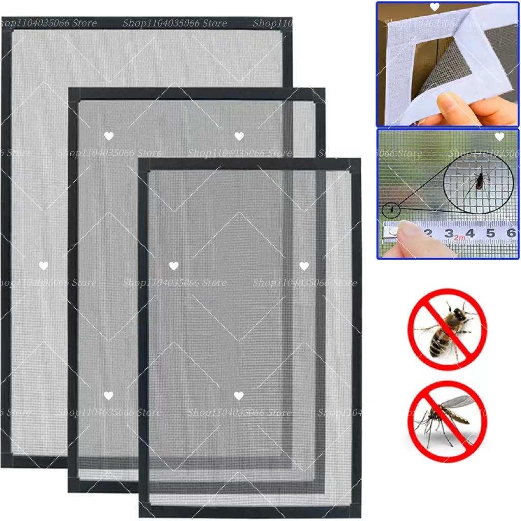 Customized Mosquito Nets for Window,Anti-Mosquito Window Screens,Mesh Anti Insect Air Tulle Invisible Fiberglass Mosquitoes