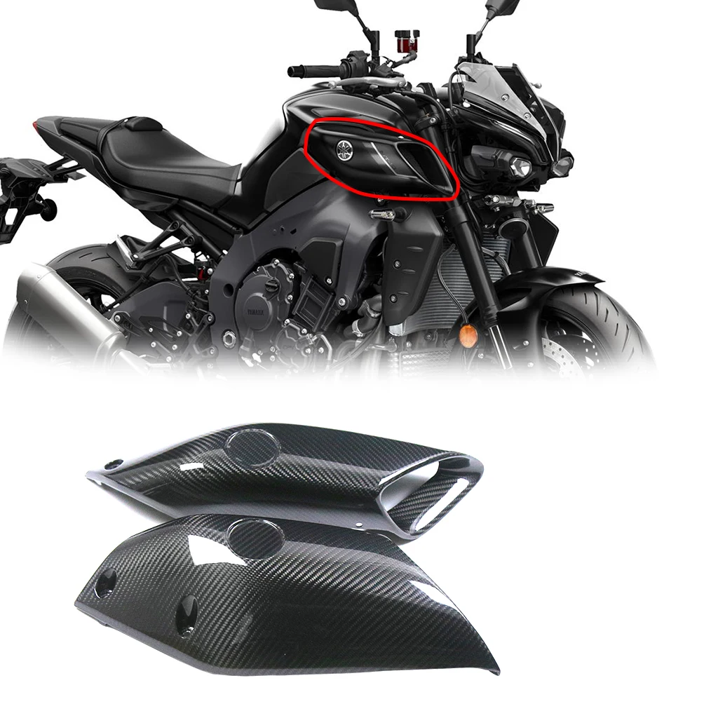 

For Yamaha MT 10 FZ 10 MT10 FZ10 2022 2023 3K Carbon Fiber AirIntakes Winglets Air Deflector Cover Motorcycle Accessories