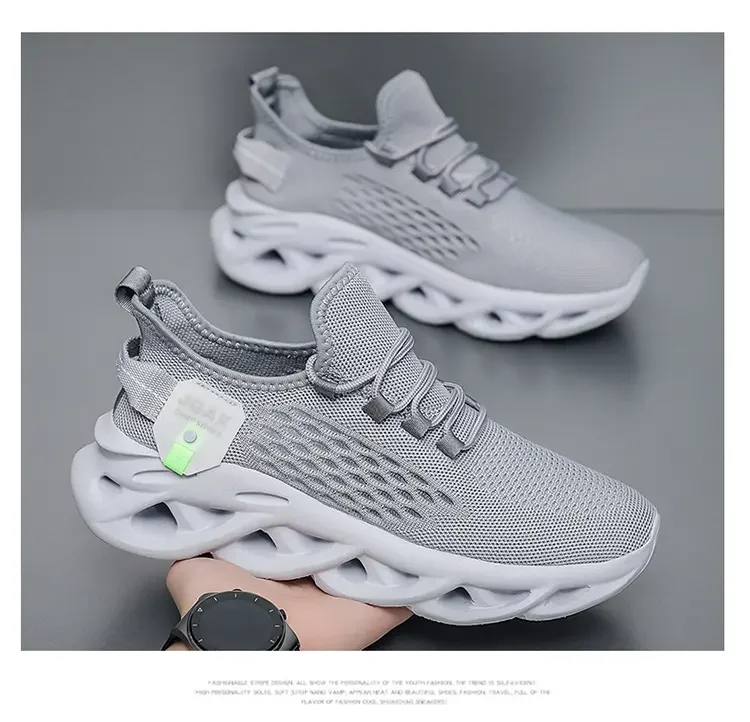Sommer Herren Sport-Laufschuhe Schwarze Jogging-Sneaker Freizeitschuhe Outdoor Atmungsaktives Mesh Damen Leichte Stoßdämpfung Übergrößen – Detail 13