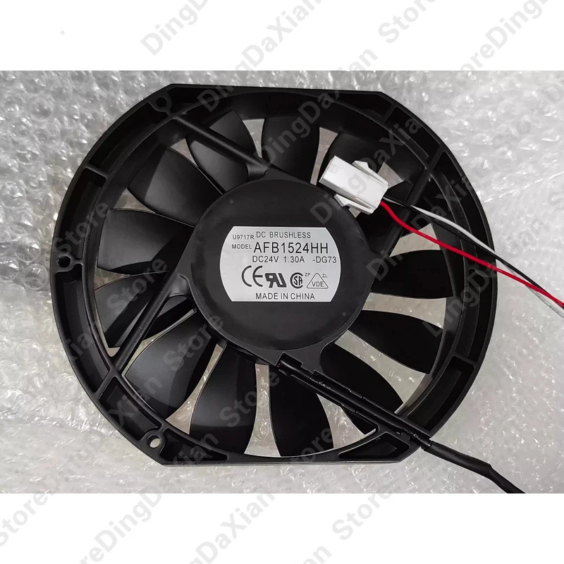 D+FOR Delta AFB1524HH DC 24V 1.3A 3-Pin High Airflow Violent Cooling Fan 1PCS