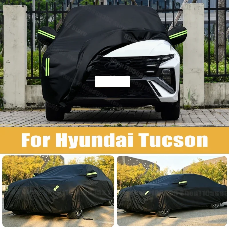 Car Cover Outdoor Protection Full Exterior Snow Cover Sunshade Dustproof Protection Cover Universal For Hyundai Tucson