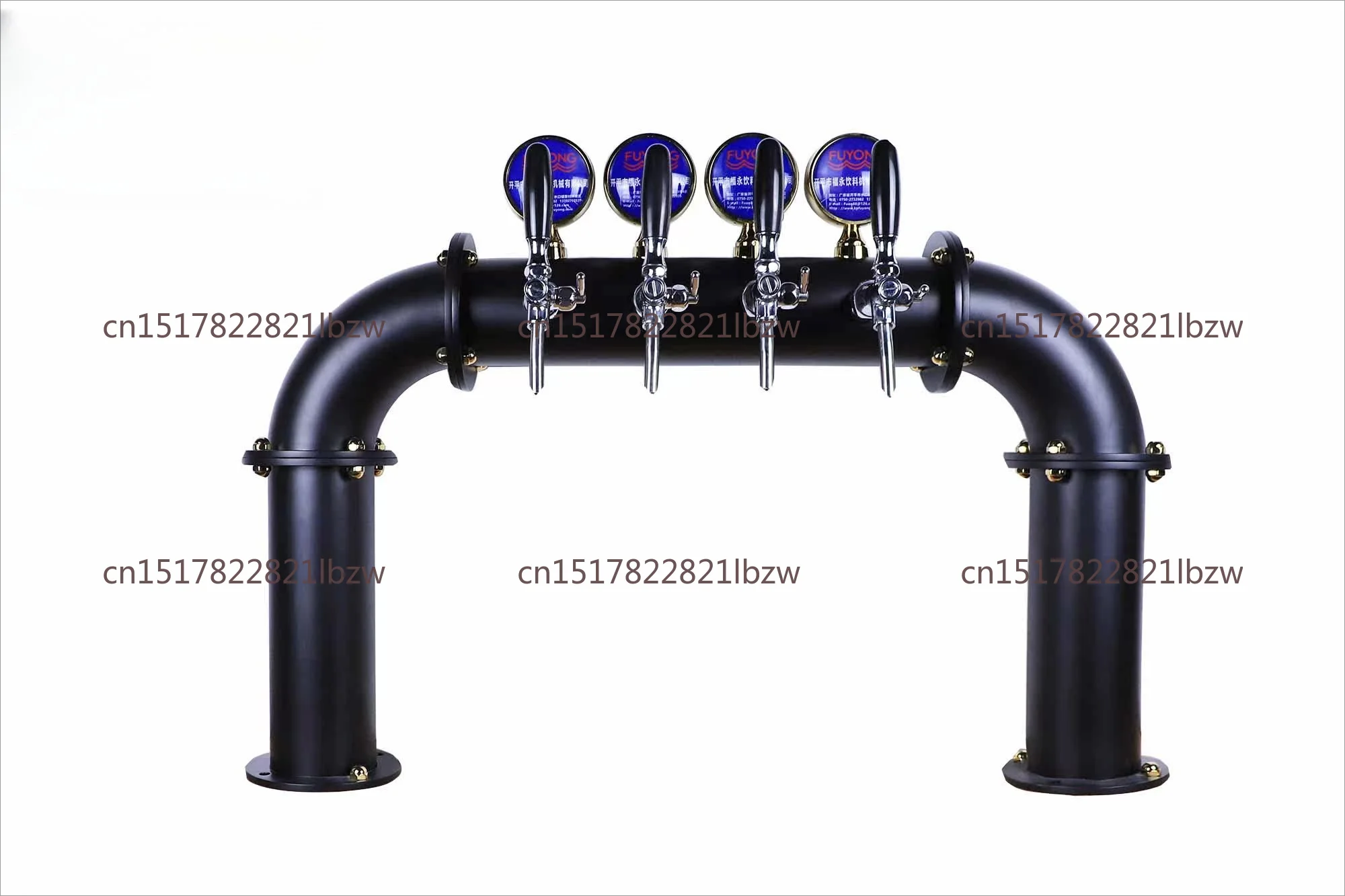 Custom Copper Bridge Beer Column Font 4 Tap Bar Dispenser Stainless Steel Beer Dispenser Beer Tower