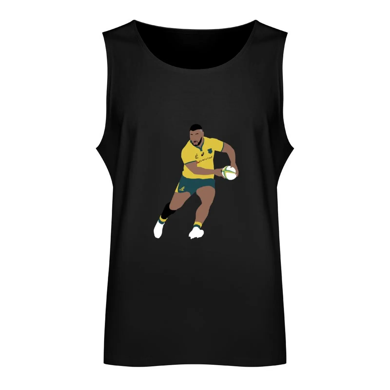 Taniela Tupou Wallabies rugby Tank Top gym accessories man bodybuilding