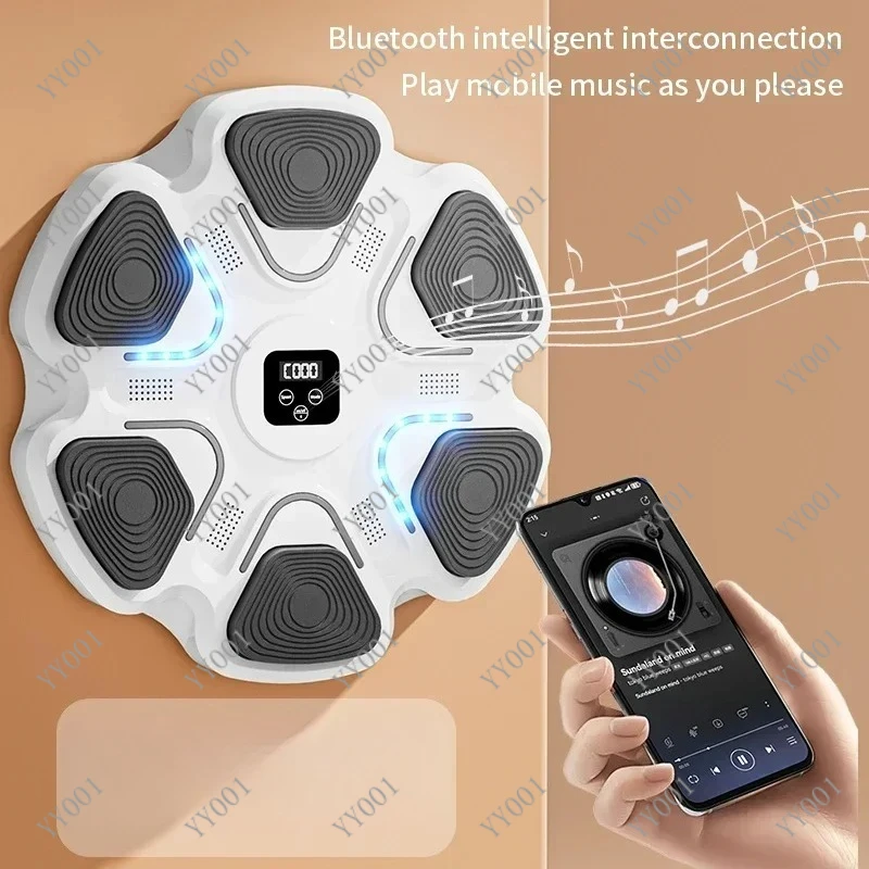 Smart Music Boxing Wall Target Adult Kids Home Fitness Reaction Training Trainer