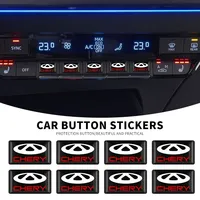 10pcs 3D Epoxy Car Logo Stickers Interior Decoration For Chery Tiggo 7 Pro 8 4 3 2 T11 5X Amulet Fora QQ IQ Fulwin Arrizo 5