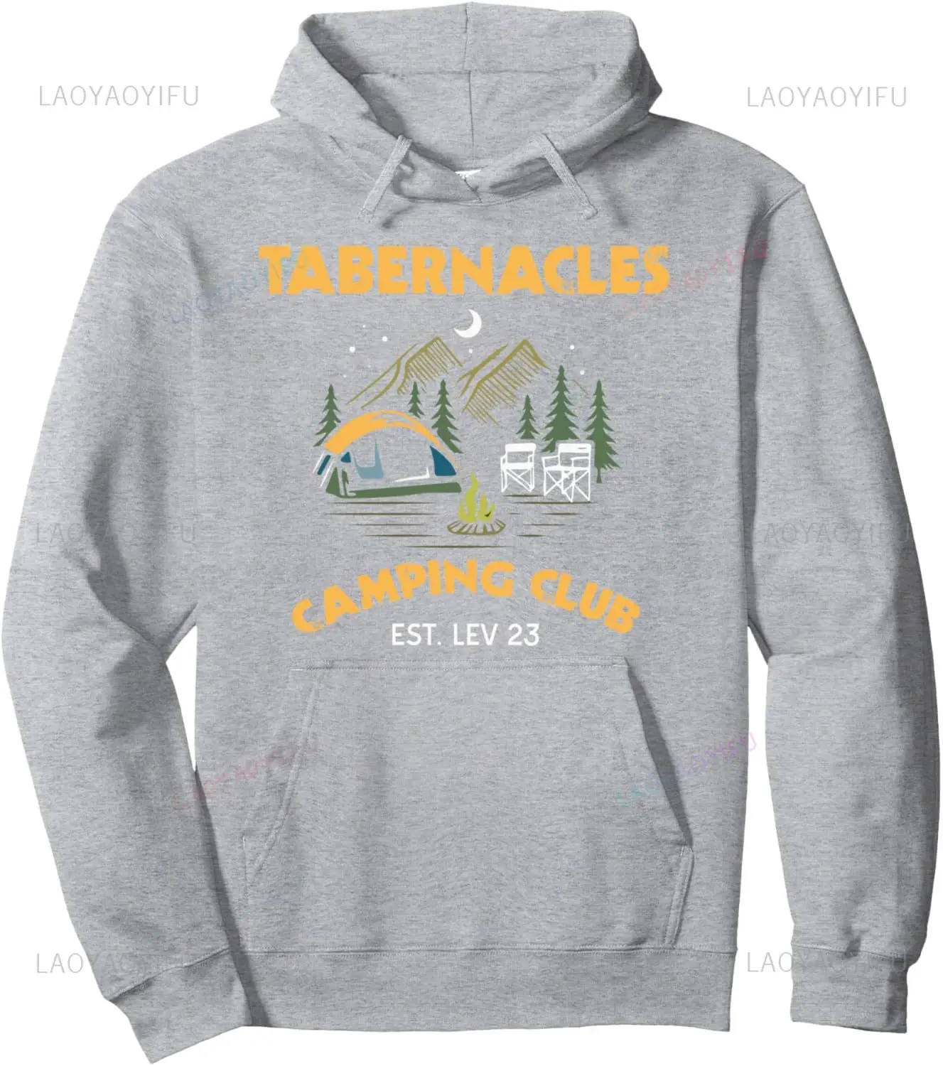 Tabernacles Camping Club Bible Study Sukkot Pullover Hoodie Personalized Clothing Men's Sweatshirts
