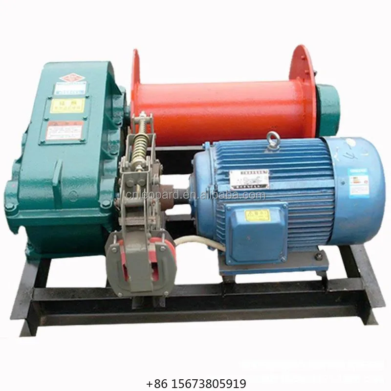 JK/JM Series 12V Electric Winch 10-ton Steel Wire Rope Industrial-grade Heavy-duty Traction Equipment with Remote Control