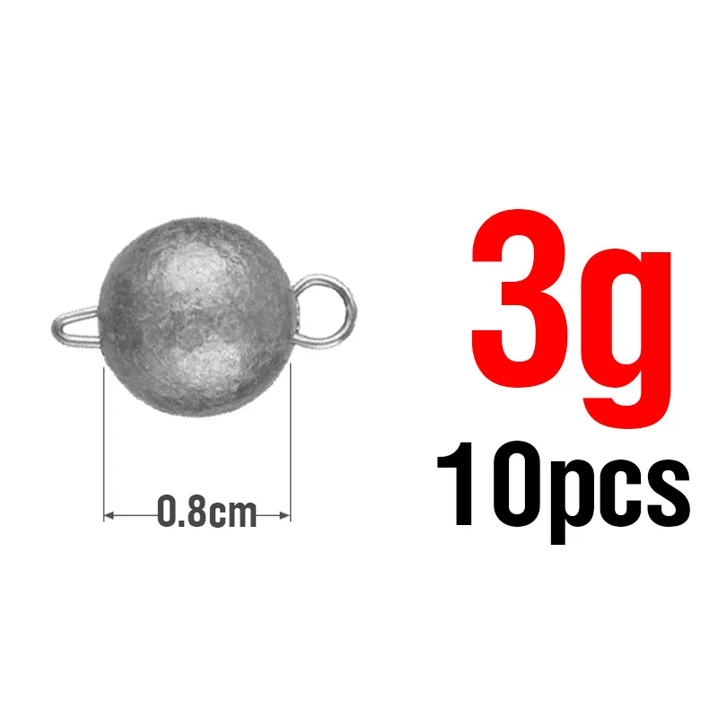 3g-21g Angelblei-Kopfblei, Angelgewichte, Schnellwechsel-Cheburashka-Bleigewichte für Jig- und Softbait-Zubehör