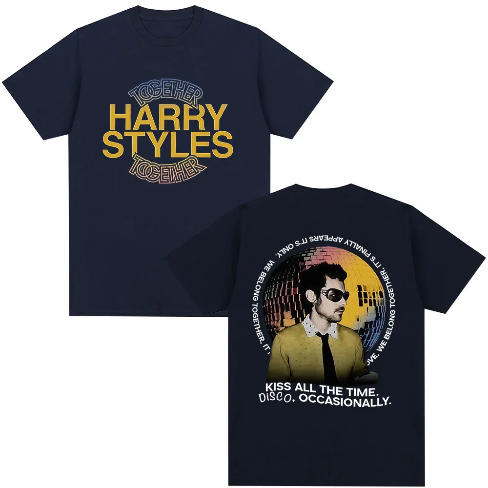 Kiss All The Time Disco Occasionally Album T-shirt Men Women Clothing Fashion Hip Hop Cotton Short Sleeves T Shirts Streetwear