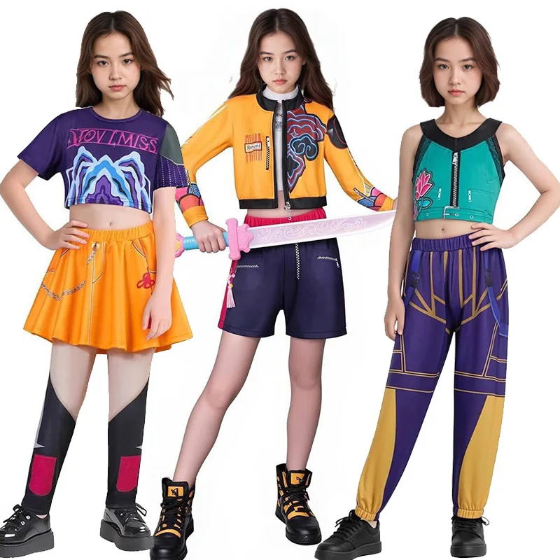 

K-Pop Demon Cosplay Costume Suits for Women Girls Halloween Carnival Party Costumes Halloween Party K-POP Girl Group Cosplay