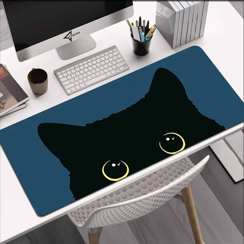 Grande Kawaii Mouse Pad para a Mesa da Empresa, Gato Bonito, Computador Mousepad, Esteira Do Escritório, Tapetes De Mesa, XXL, 1