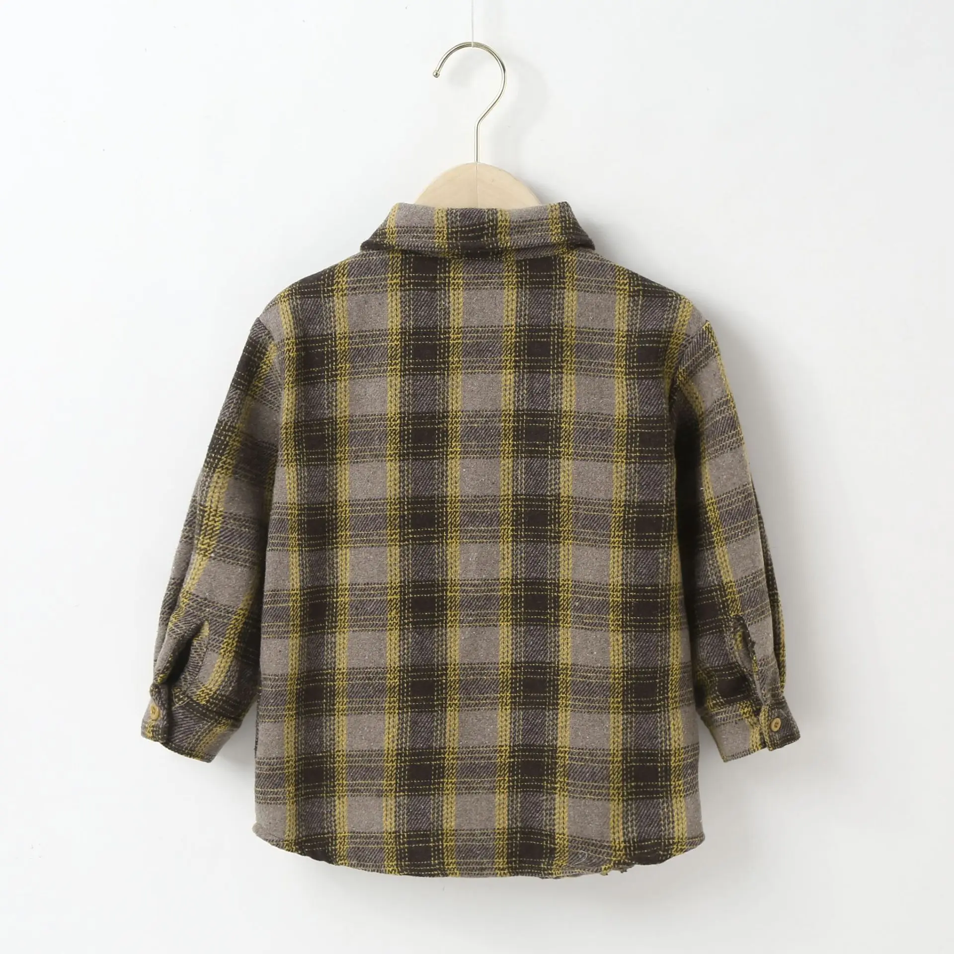 Autunno inverno neonata ragazzo camicia Plaid classico bambini ragazzi vestiti bambini camicie abiti Casual spessa calda scuola in stile Country