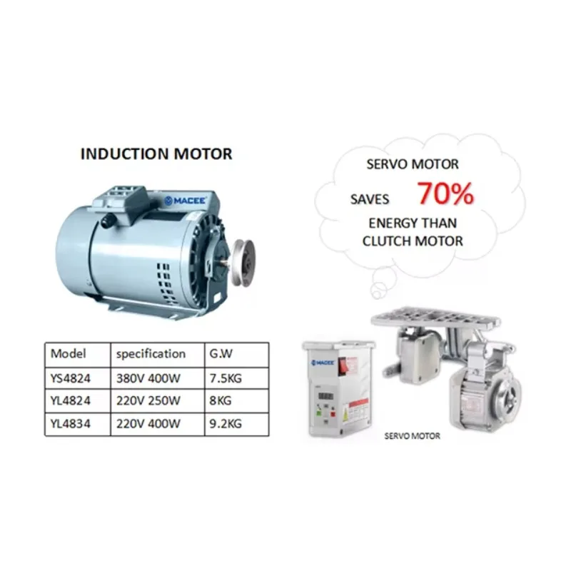 Servo Motor And Clutch Motor And Induction Motor And Table&Stand