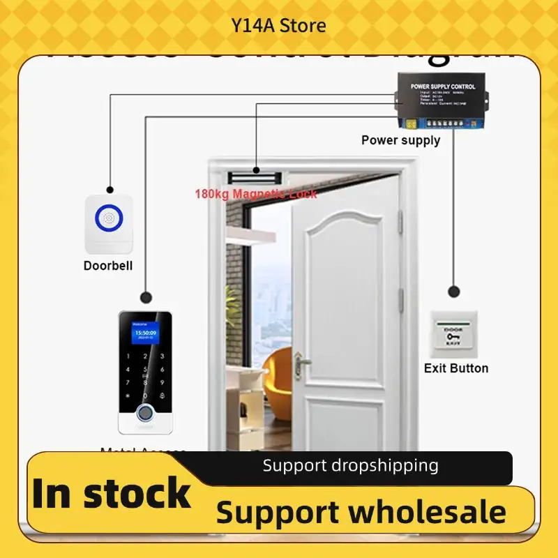

Y14A Tuya App Bluetooth Fingerprint Access Controller RFID Touch Keypad Waterproof Door Entry Opener Standalone Keyboard