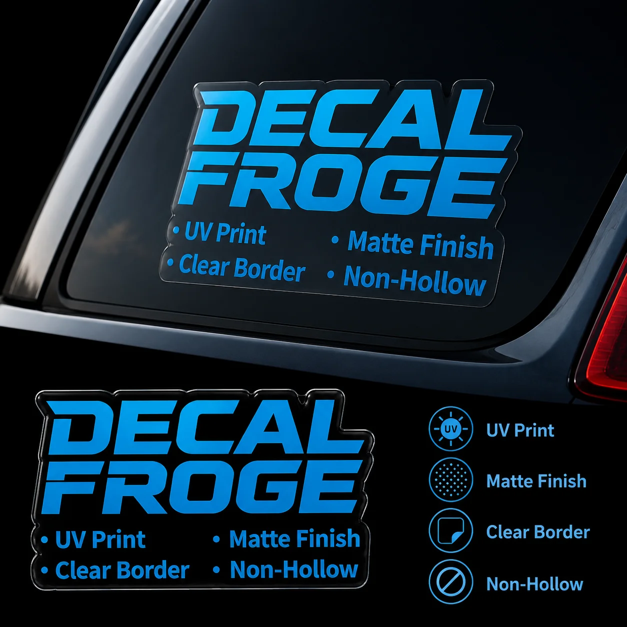 Custom Business Vehicle Logo Decal, Company Name Car Door Window Sticker, Waterproof PVC Custom Logo Text Sticker