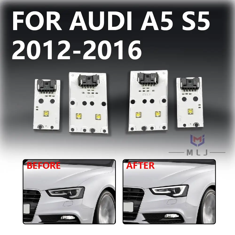 For 2012-2016 Audi A5 S5 Car Headlight Ballast Chip LED White Light DRL Chip Angel Eye Board Light Source Board Microchip Chip