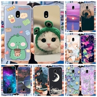 Cute Dinosaur Cat Pattern Case For Samsung Galaxy J3 2017 Soft Silicone TPU Cover For Samsung J3 Pro (2017) J 3 J3Pro J330F J330