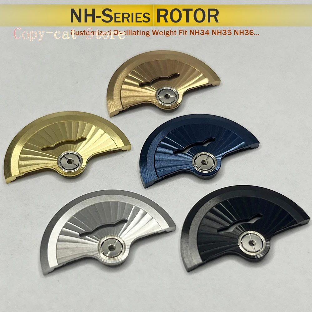 

NH35 Movement Weight Rotors Modification Mechanical Movement Parts Oscillating Weight Rotors Fit to NH34A NH35A NH36 NH38 NH72A